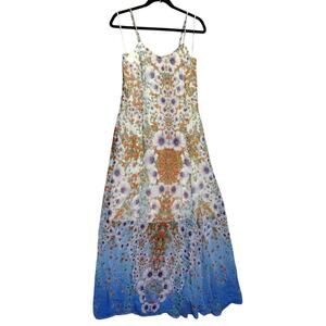 Romeo & Juliet Couture Womens Dress Sheer Spaghetti Strap Size Small Floral